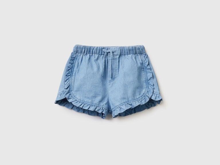 (image for) Shorts in chambray con rouches Black Friday